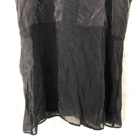 ALEXANDER WANG Black Silk Sheer Tank Top Size XS - Picture 4 of 9